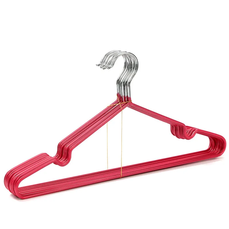 10 Pcs Durable Metal Clothes Hanger with Non-Slip Coating, HG0002