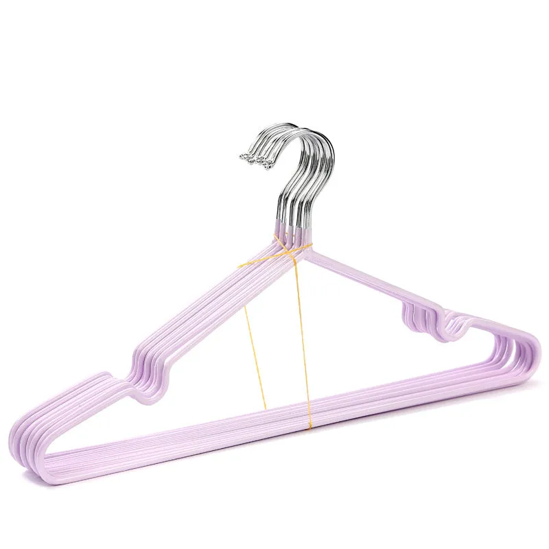 10 Pcs Durable Metal Clothes Hanger with Non-Slip Coating, HG0002