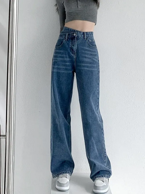 4 Colors High Waisted Jean Pants Bottoms