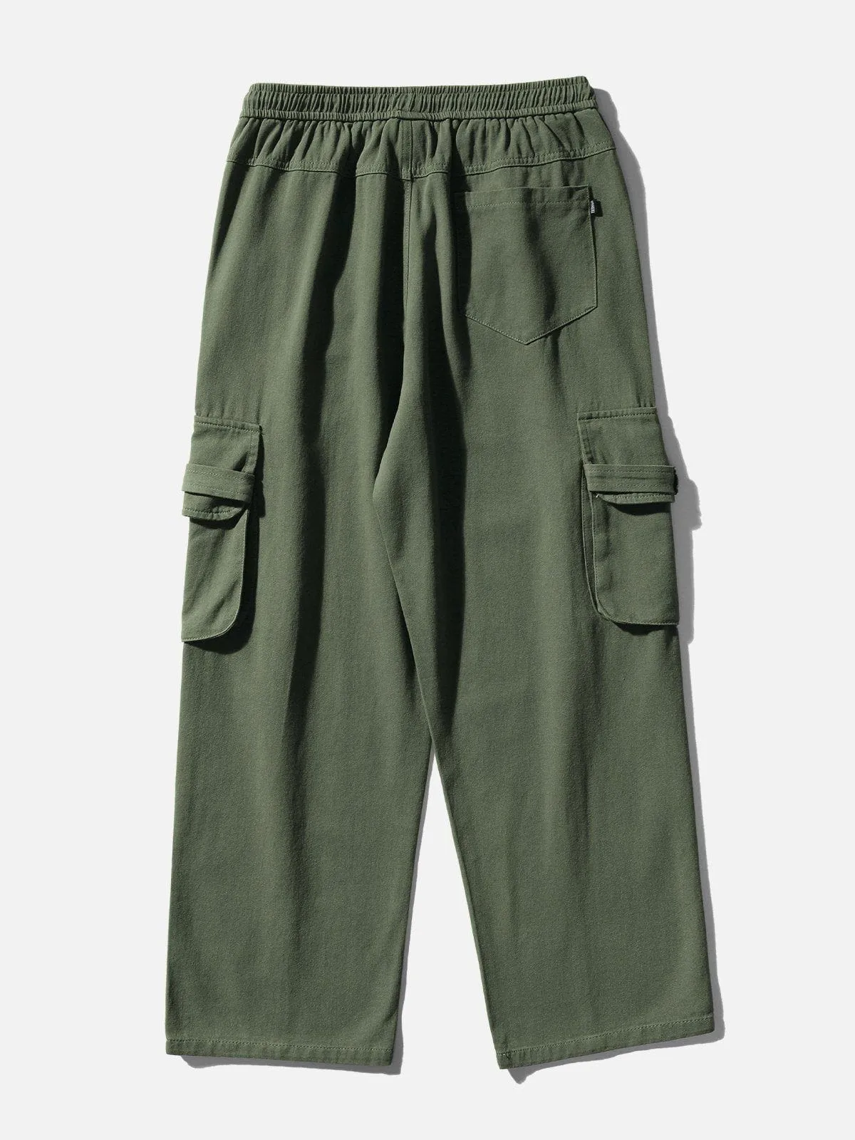 AlanBalen® - Embroidered Patch Multi-Pocket Cargo Pants