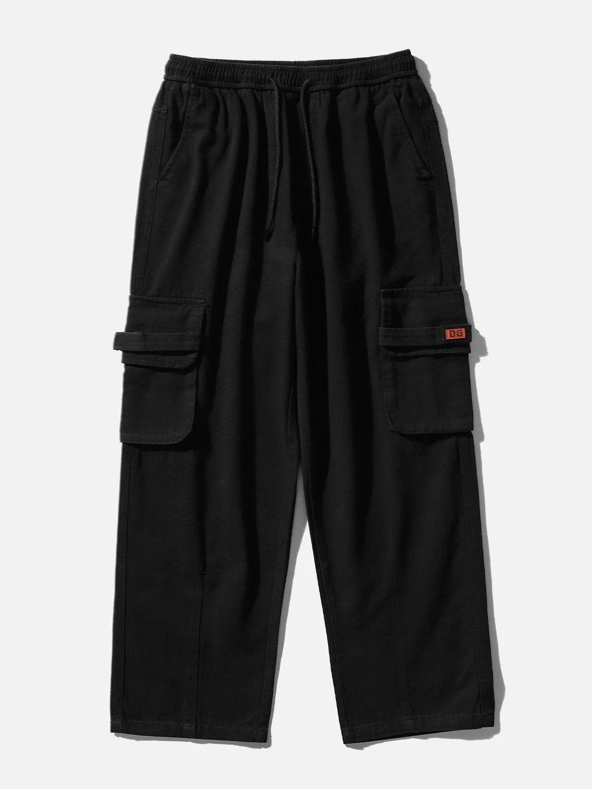 AlanBalen® - Embroidered Patch Multi-Pocket Cargo Pants