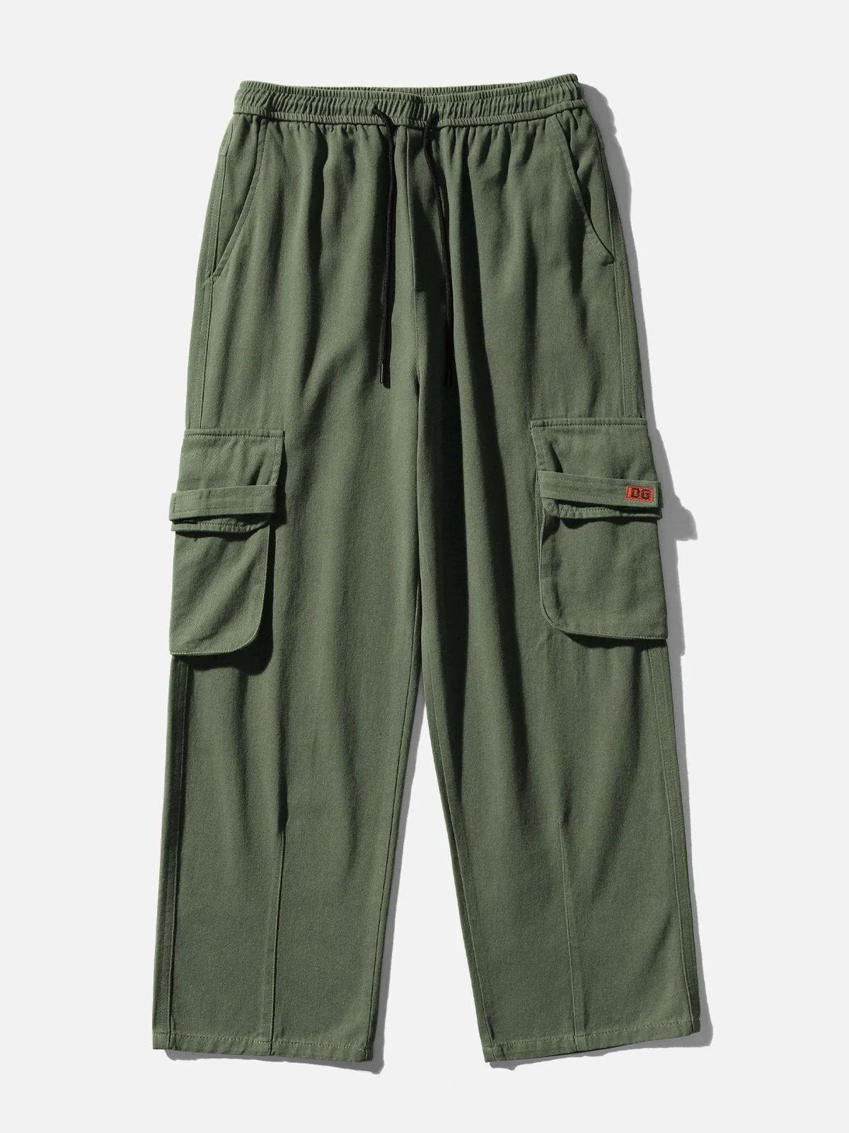 AlanBalen® - Embroidered Patch Multi-Pocket Cargo Pants