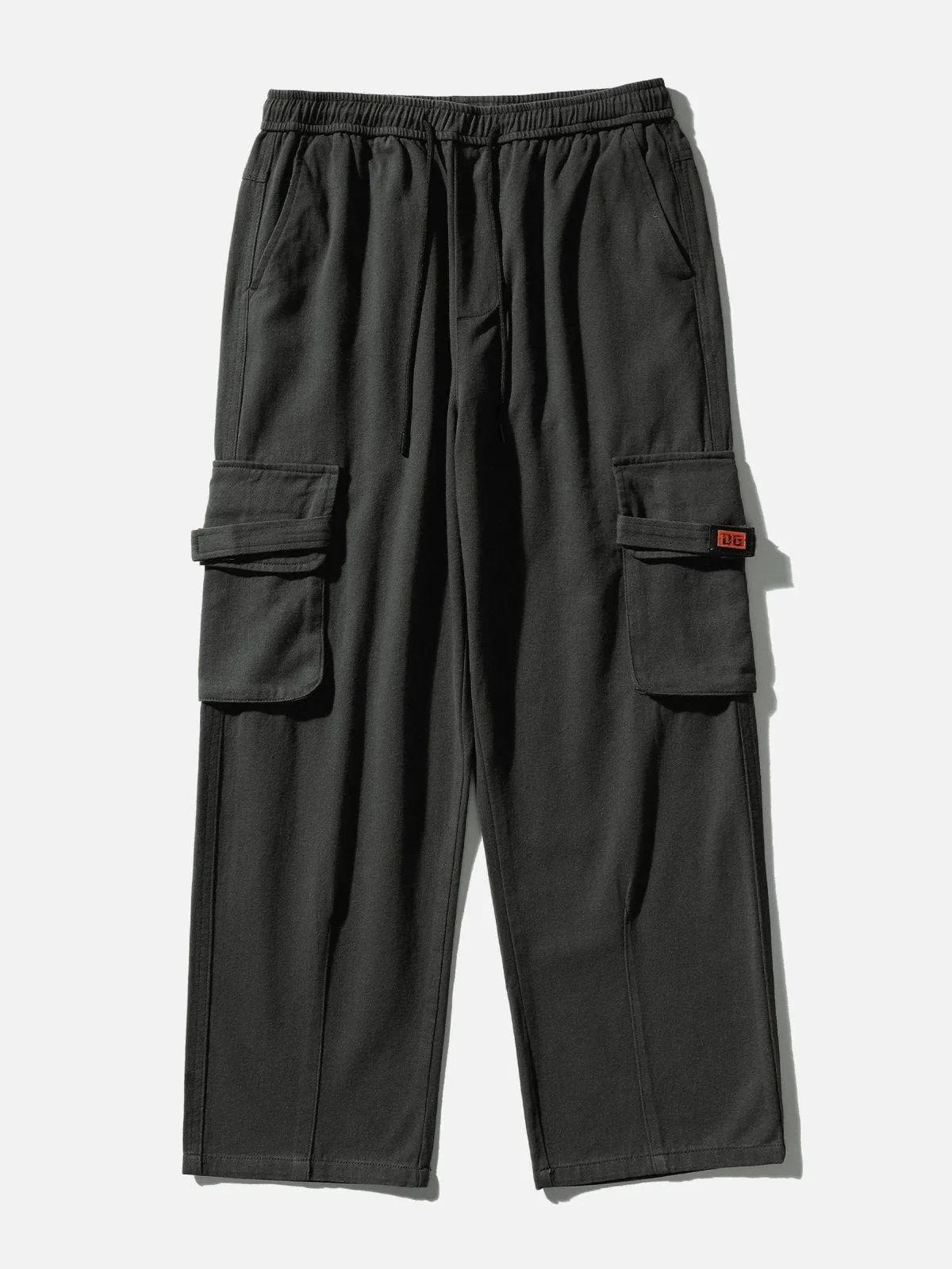 AlanBalen® - Embroidered Patch Multi-Pocket Cargo Pants