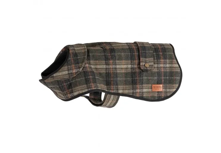 Ancol - Heritage Check Coat - Green - 60cm