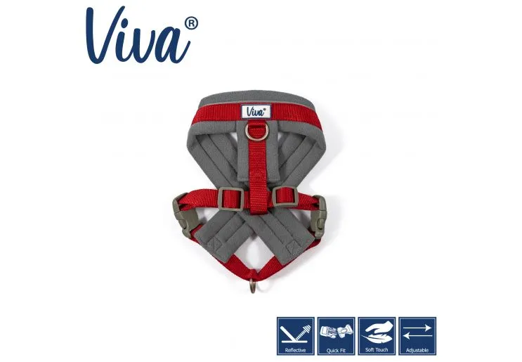 Ancol - Viva Nylon Padded Harness - Purple - XLarge (70-98cm)