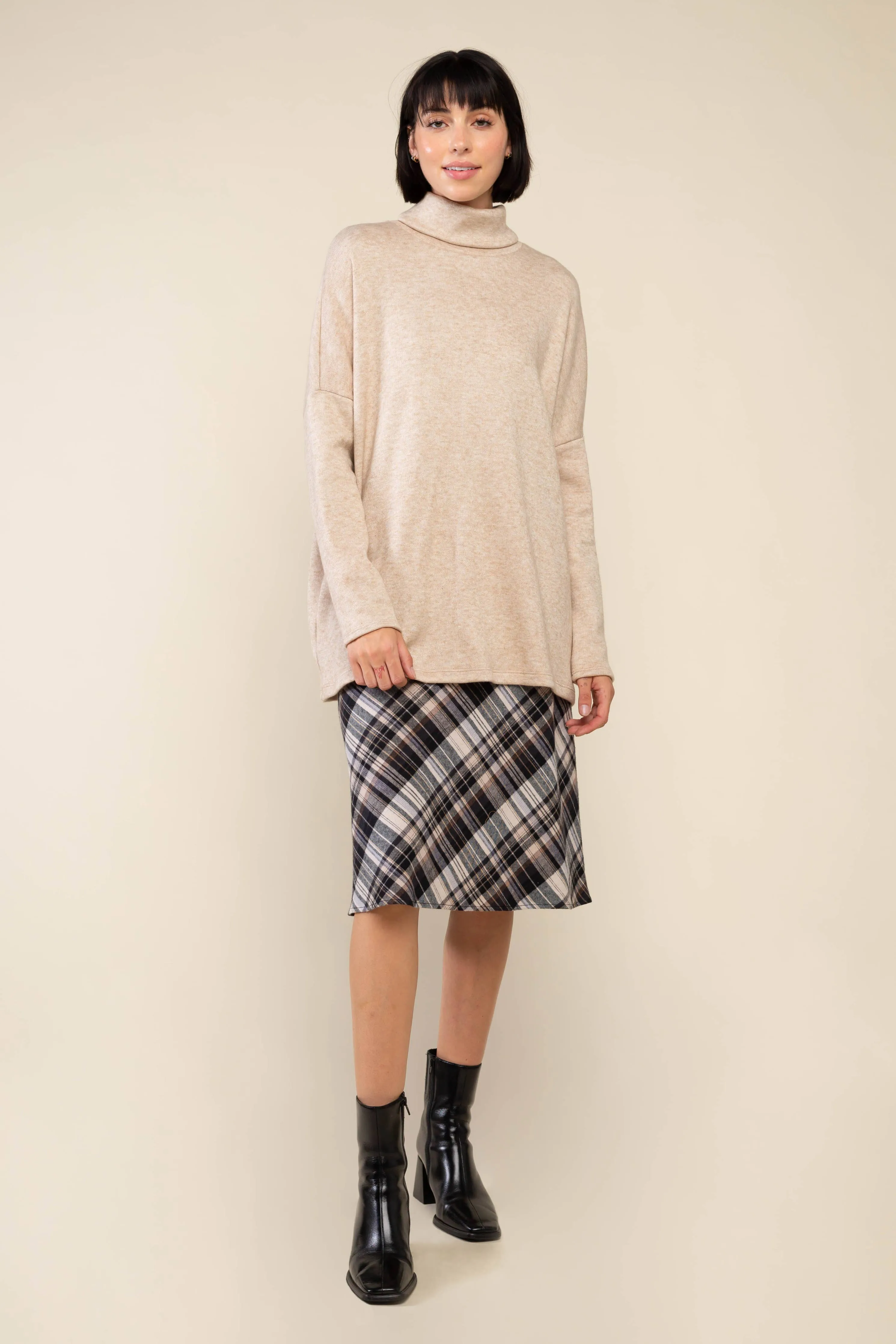 Asher Bias Plaid Skirt