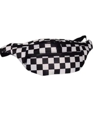 Black And White Plaid Fanny Pack - King Stone Brothers and Co™️