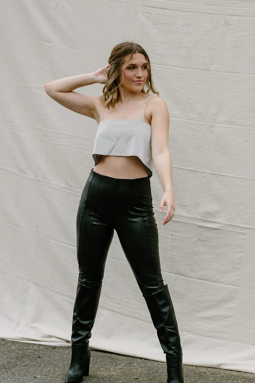 Black Skinny Leather Pants