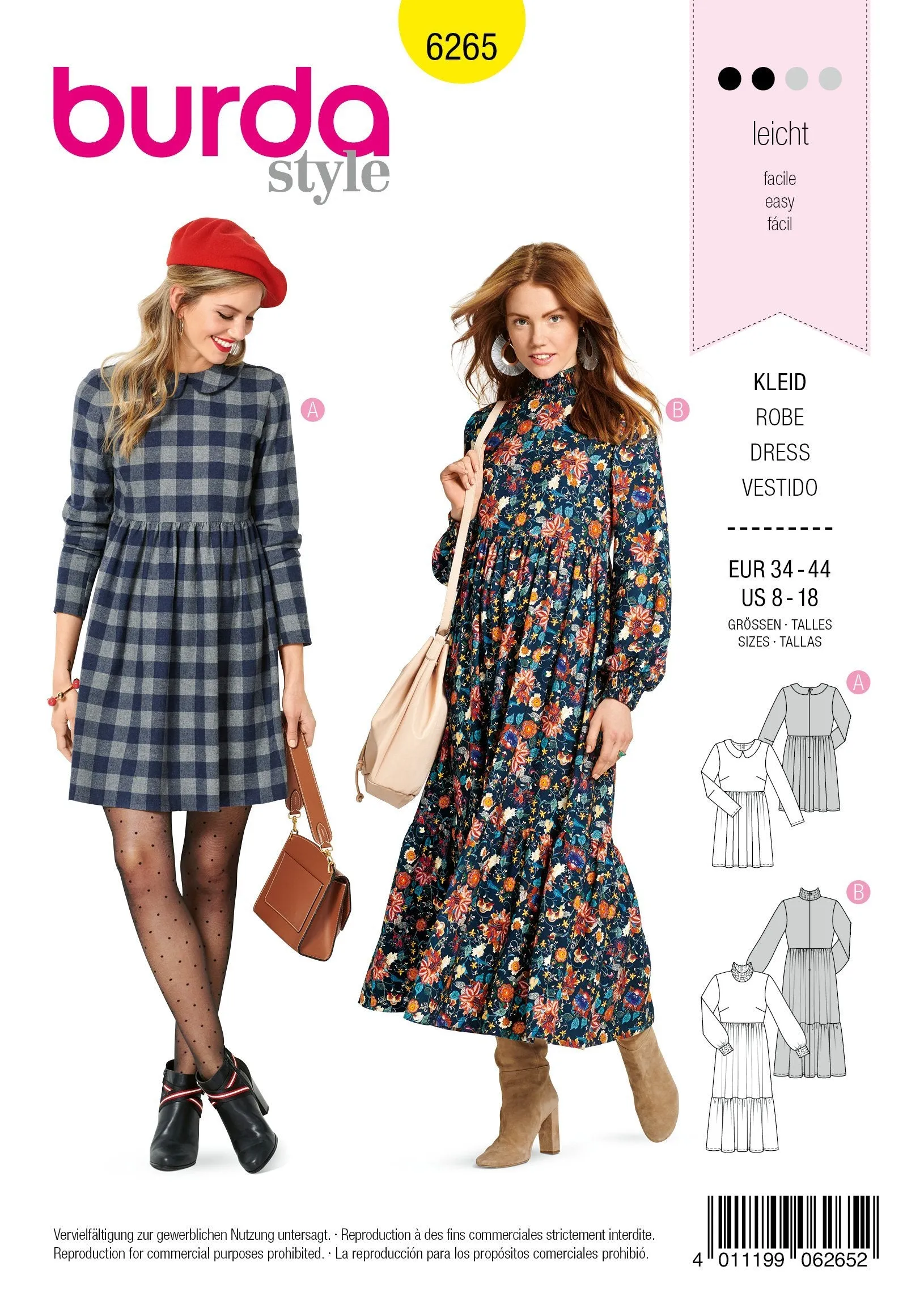 Burda 6265 Dress Sewing Pattern