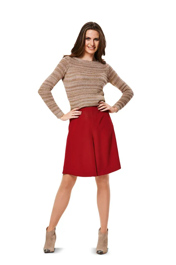 Burda 6980 Skirts Sewing Pattern