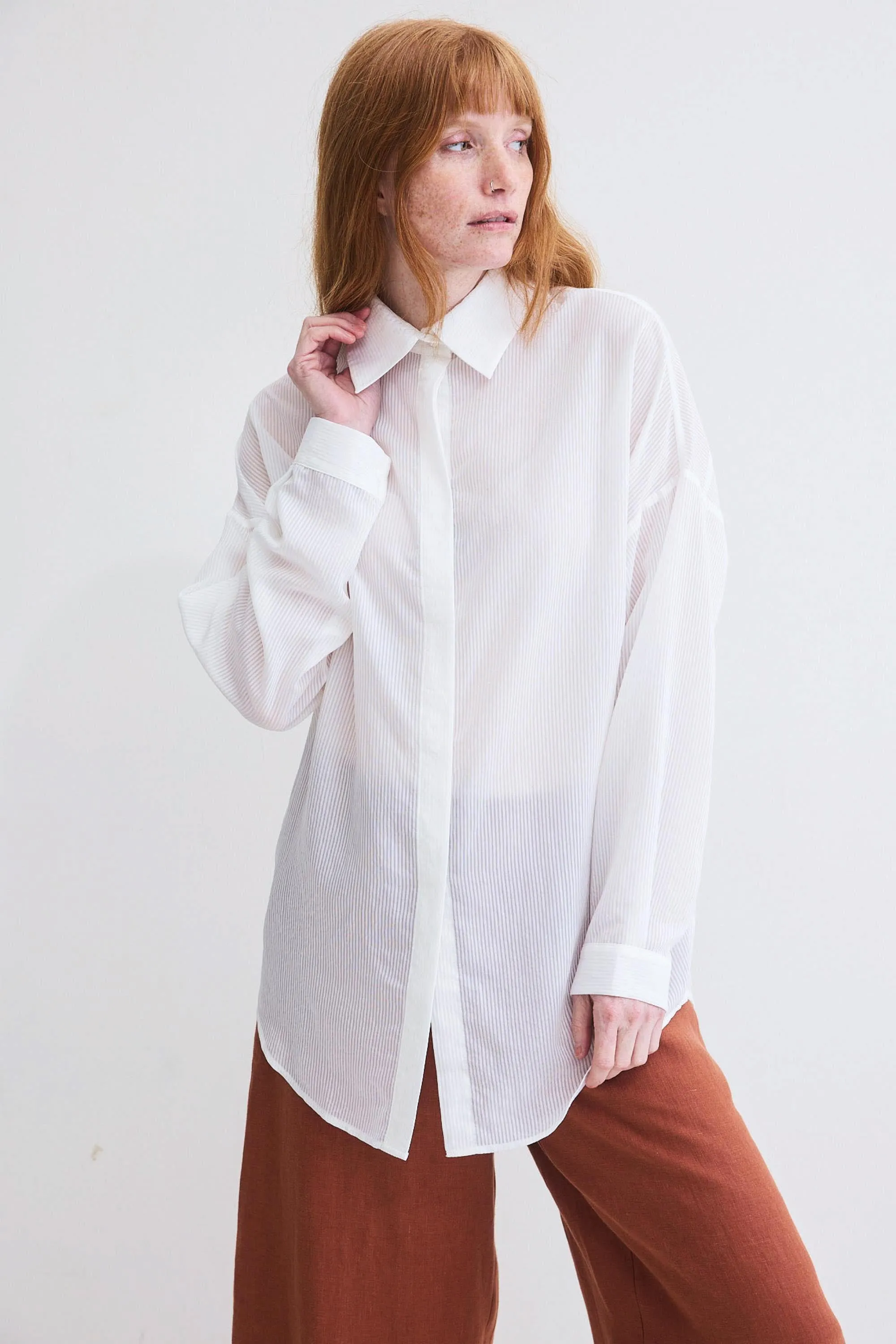 Business Casual Oversized Shirt