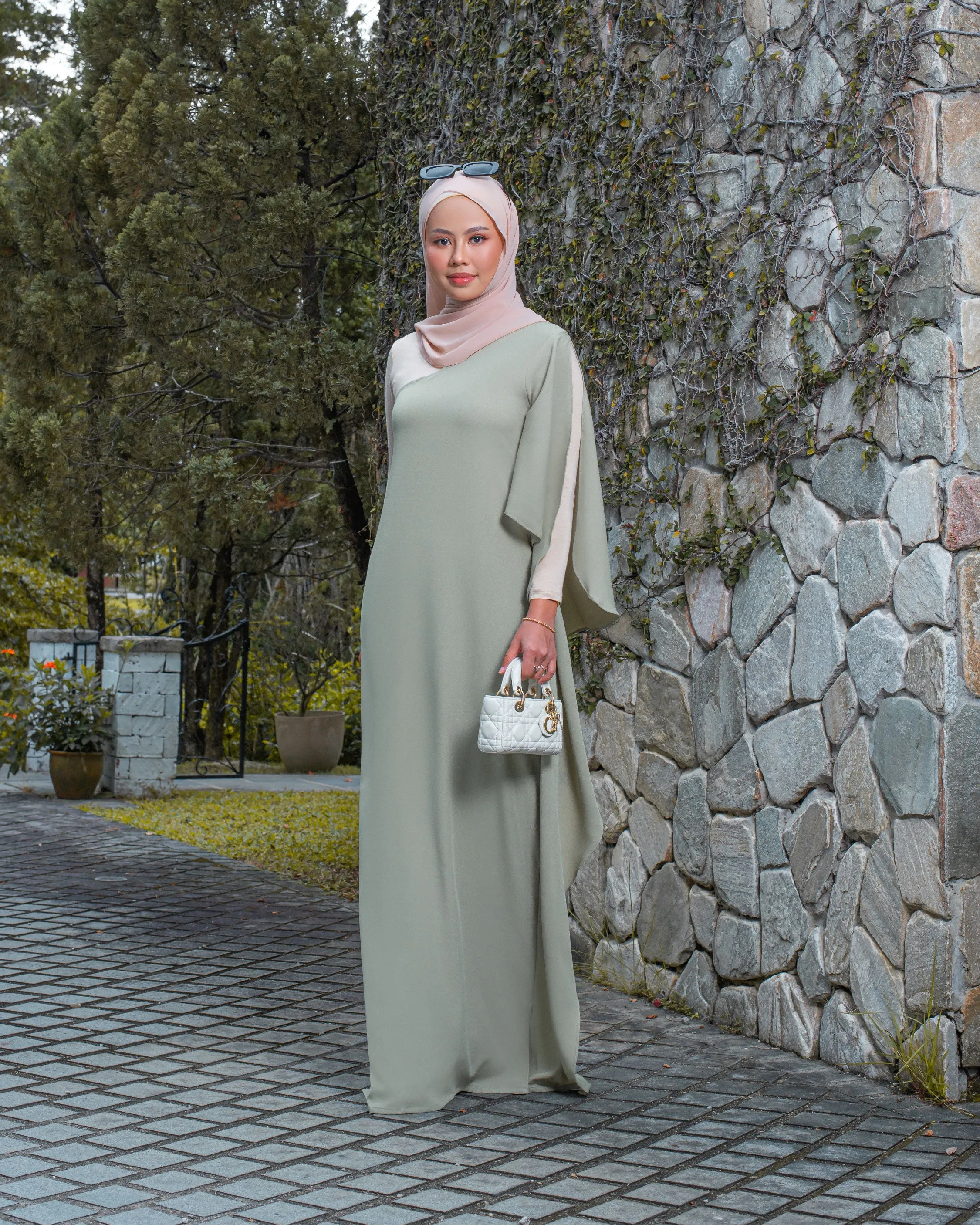 CAIRO CASUAL DRESS- FADED SAGE