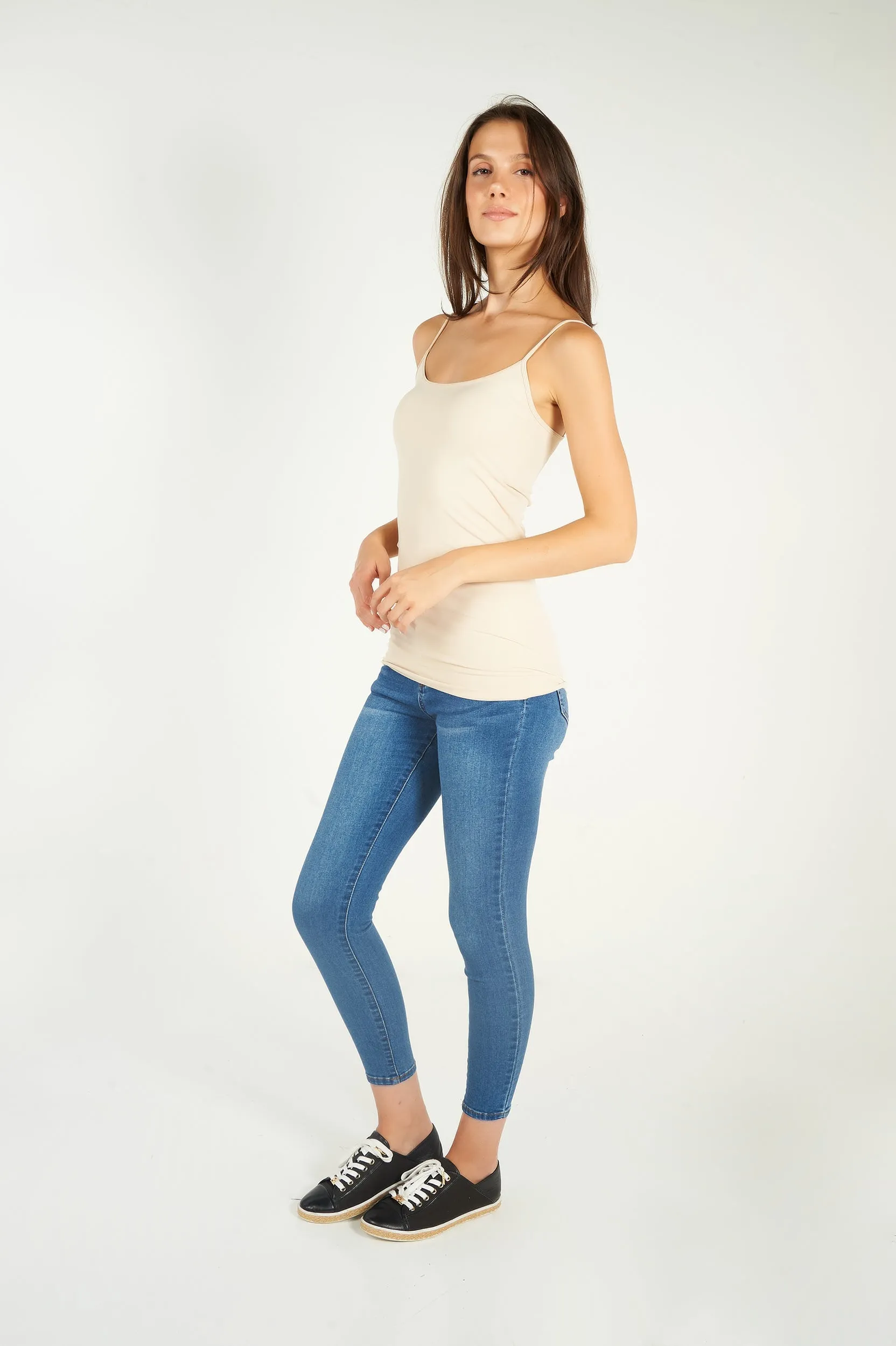 Camisole longue à fines bretelles - 5065W2 - (E-A14)