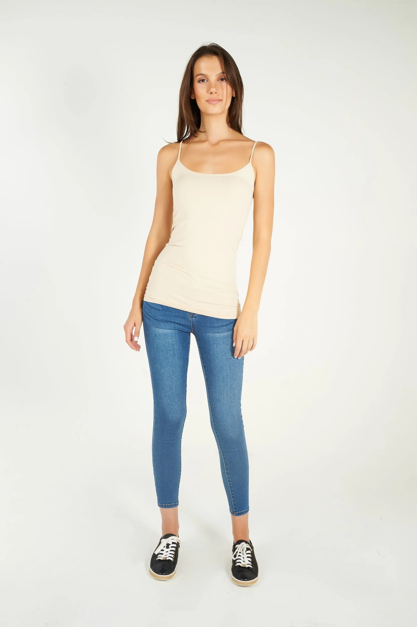 Camisole longue à fines bretelles - 5065W2 - (E-A14)