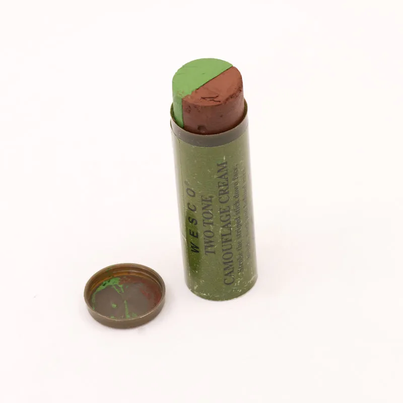 Camouflage & Concealment: Cam Cream. Split-stick Tube. BCB. New. Brown / Olive Green.