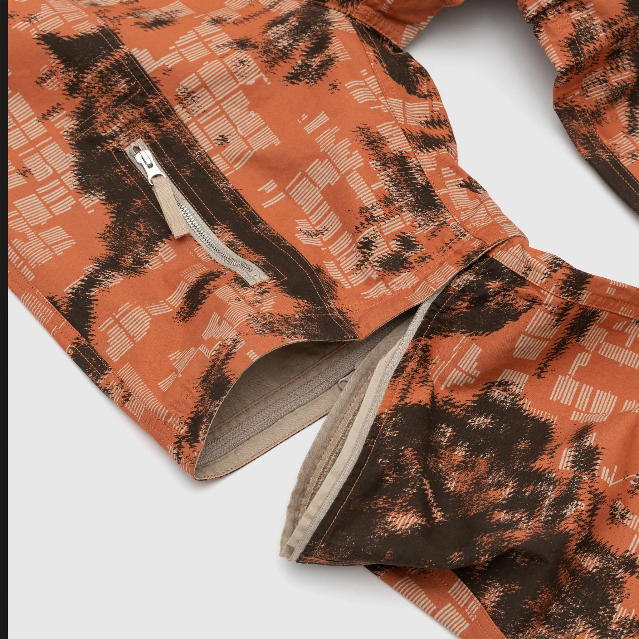 CAMOUFLAGE COTTON CANVAS CARGO PANTS