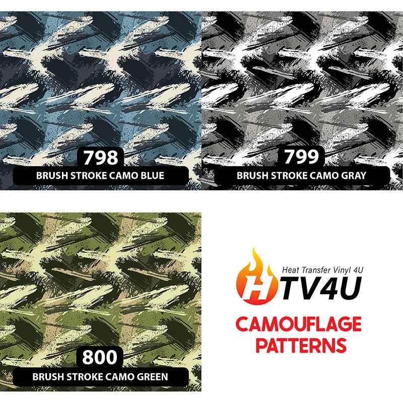 Camouflage Patterned HTV (18.5" x 12")