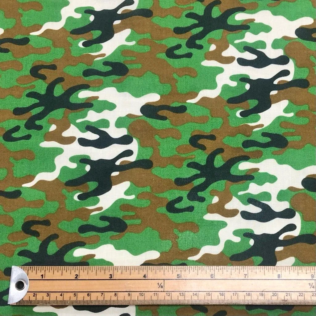 Camouflage Polycotton Fabric