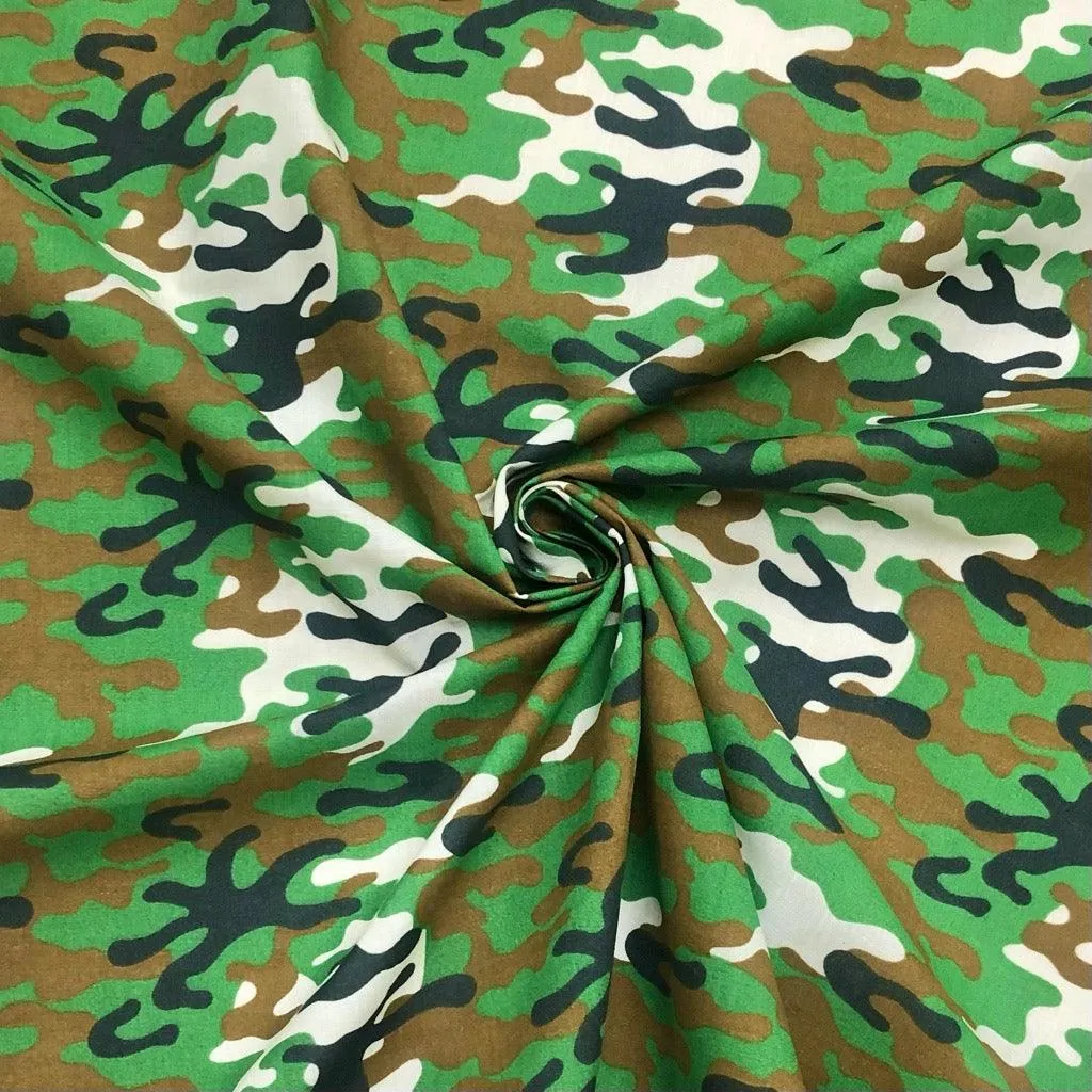 Camouflage Polycotton Fabric