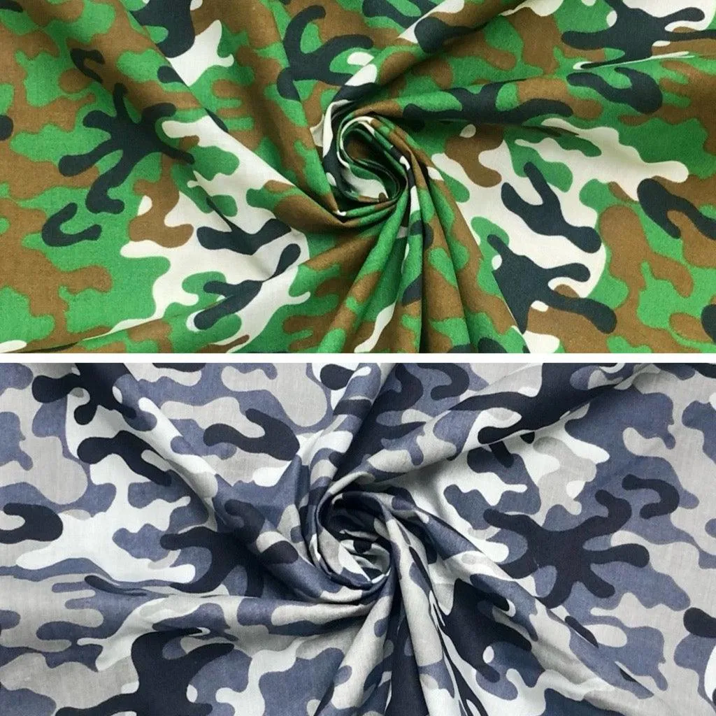 Camouflage Polycotton Fabric