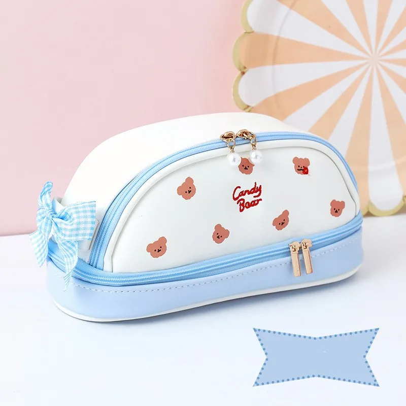 Cherry PU Kawaii Cherry Bear Pencil Case