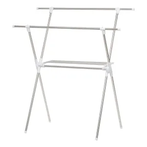 Clothes Foldable Drying Rack with Extendable Rods