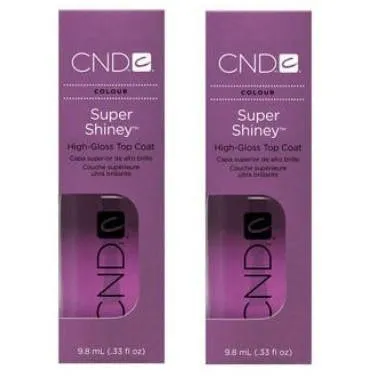 CND Super Shiney High-Gloss Top Coat 0.33 oz 2 ct