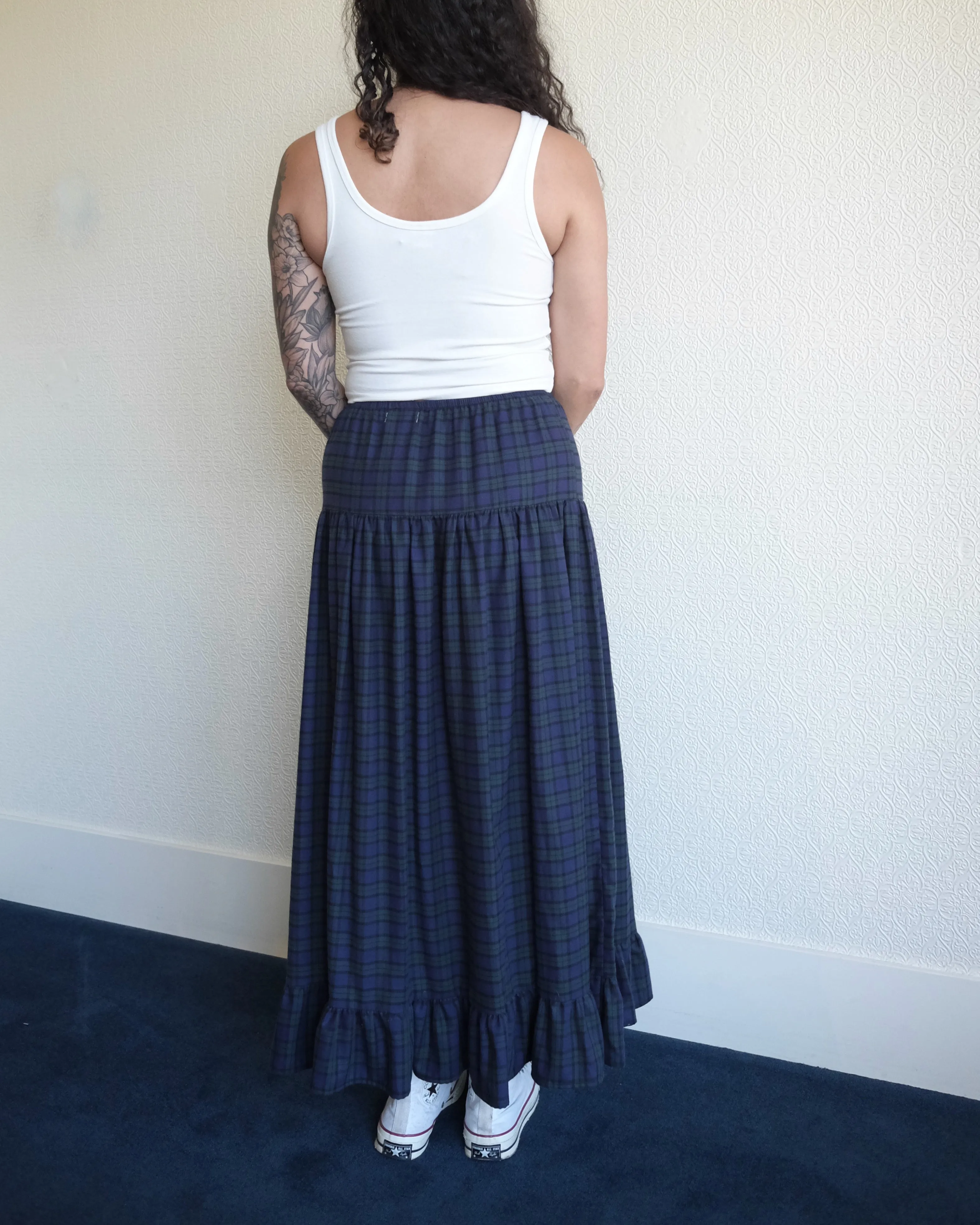 Emily Skirt, Blue Plaid