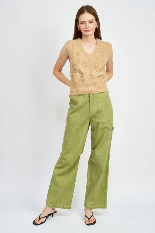 Emory Park HIGH RISE FIT CARGO PANTS