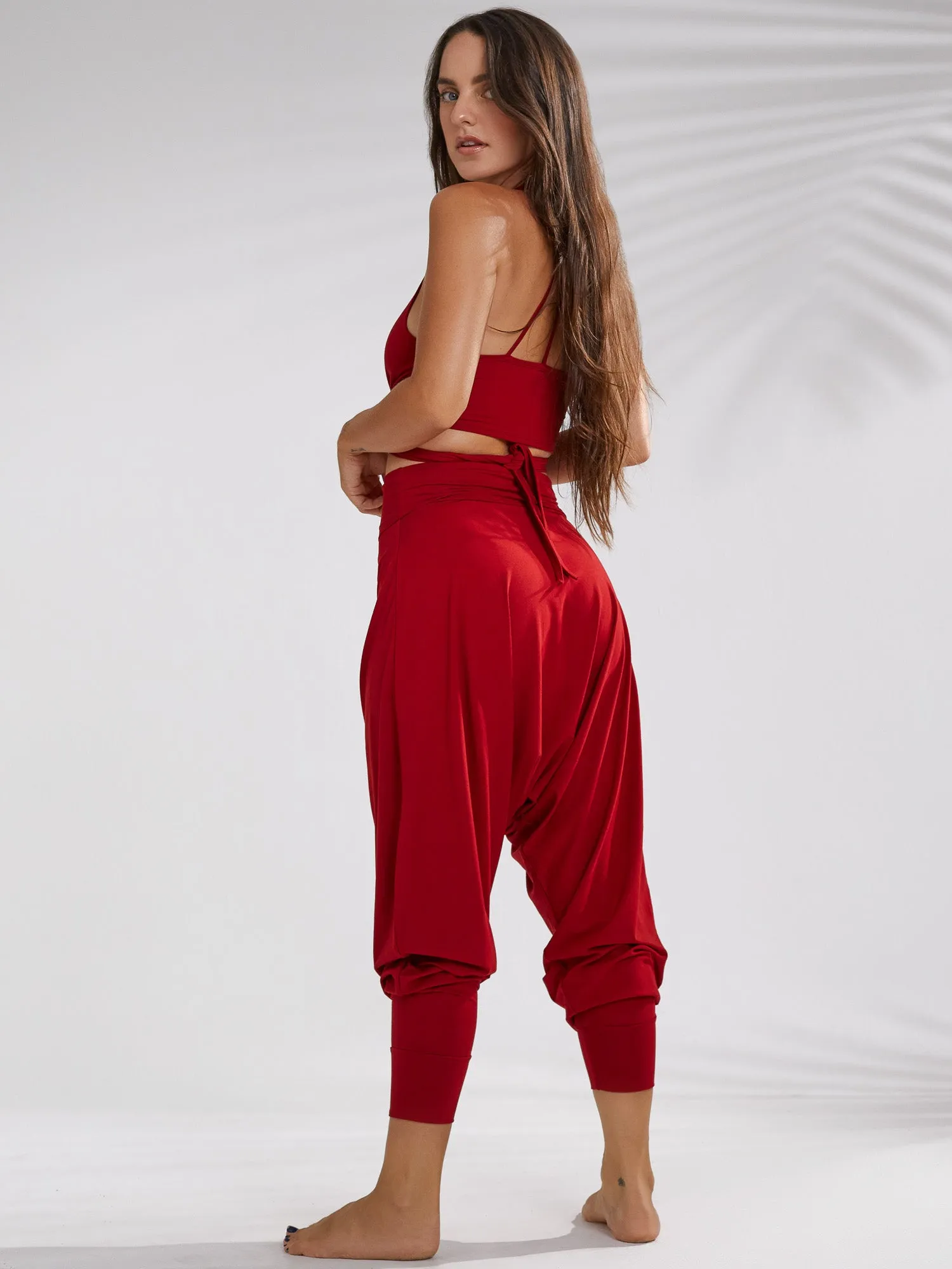 Empress Pant - Crimson Red