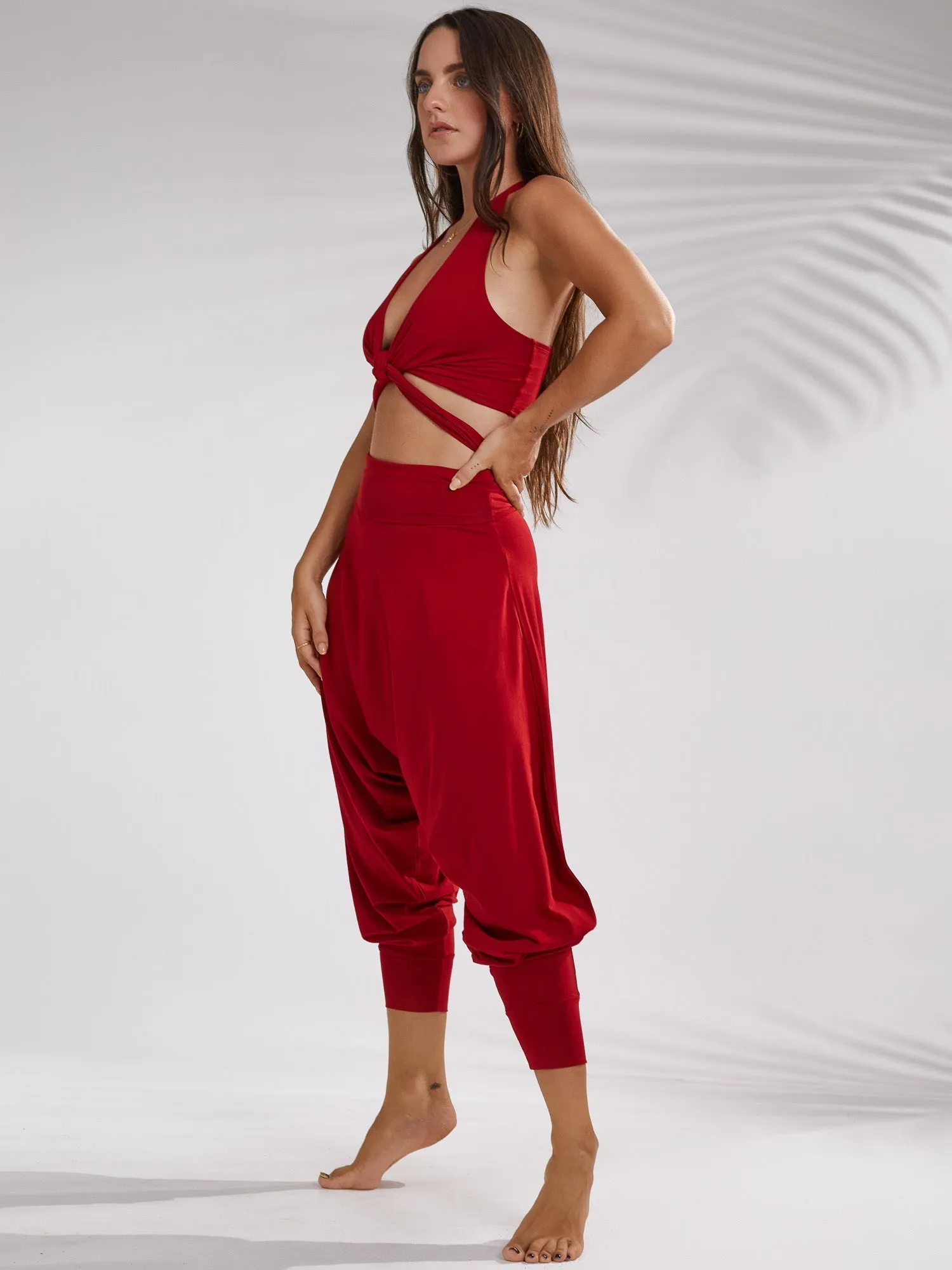 Empress Pant - Crimson Red