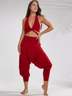 Empress Pant - Crimson Red