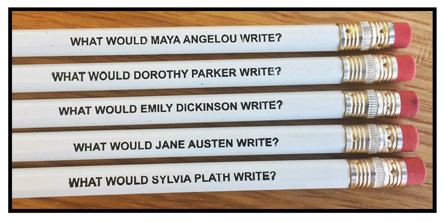 Famous Female Author Inspiration Pencil Set