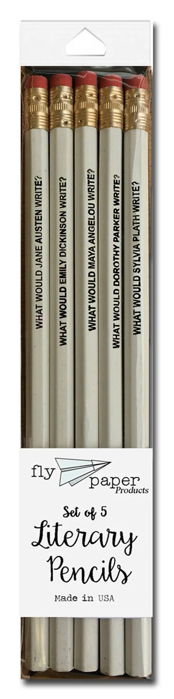 Famous Female Author Inspiration Pencil Set