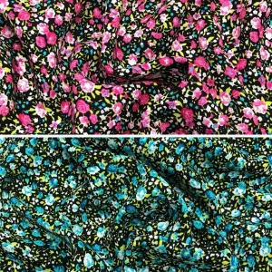 Flower Paradise Viscose Challis Fabric