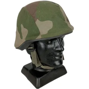 French CE Woodland F2 Helmet Cover