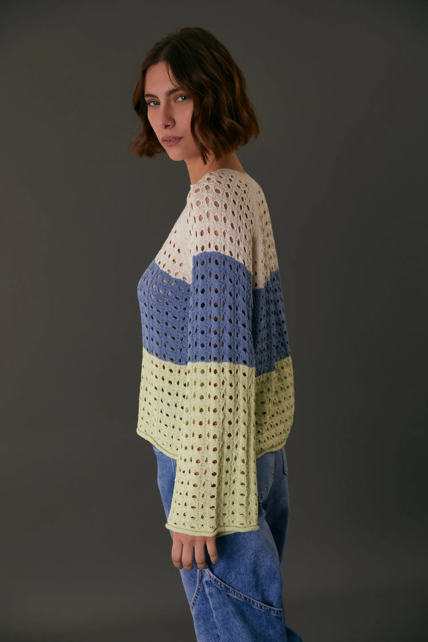 GENOVA SWEATER LIME CREAM