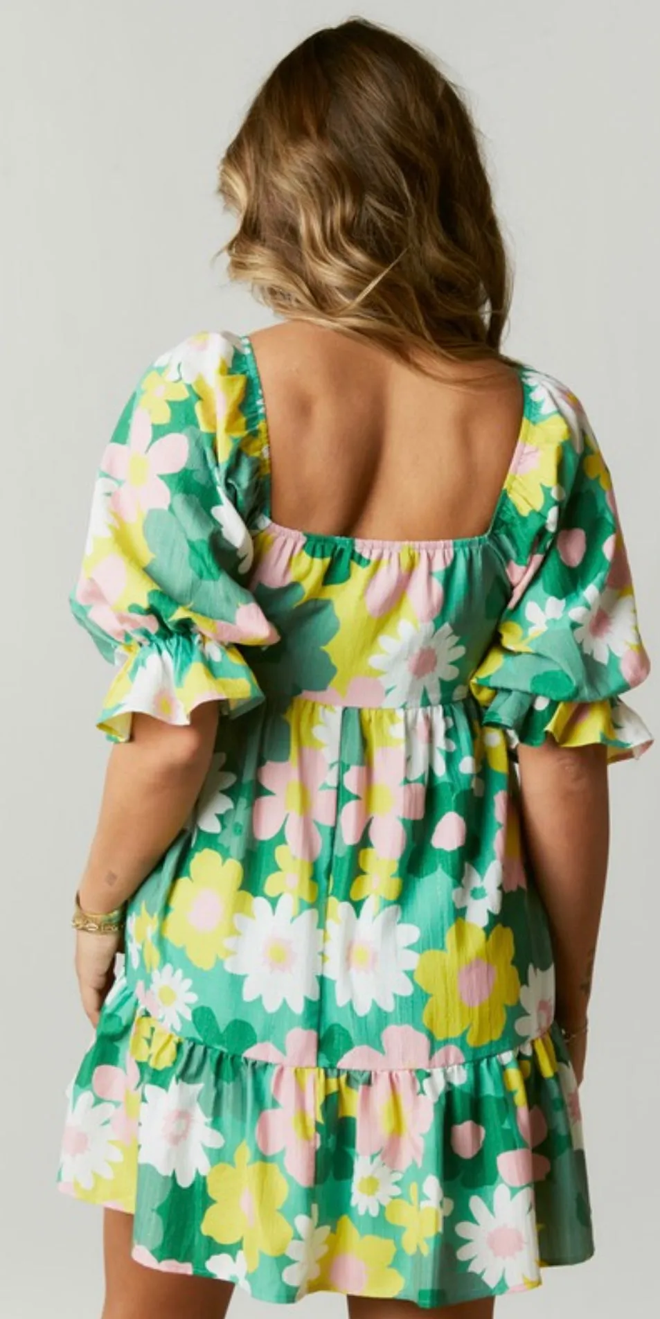 Green Floral Dress