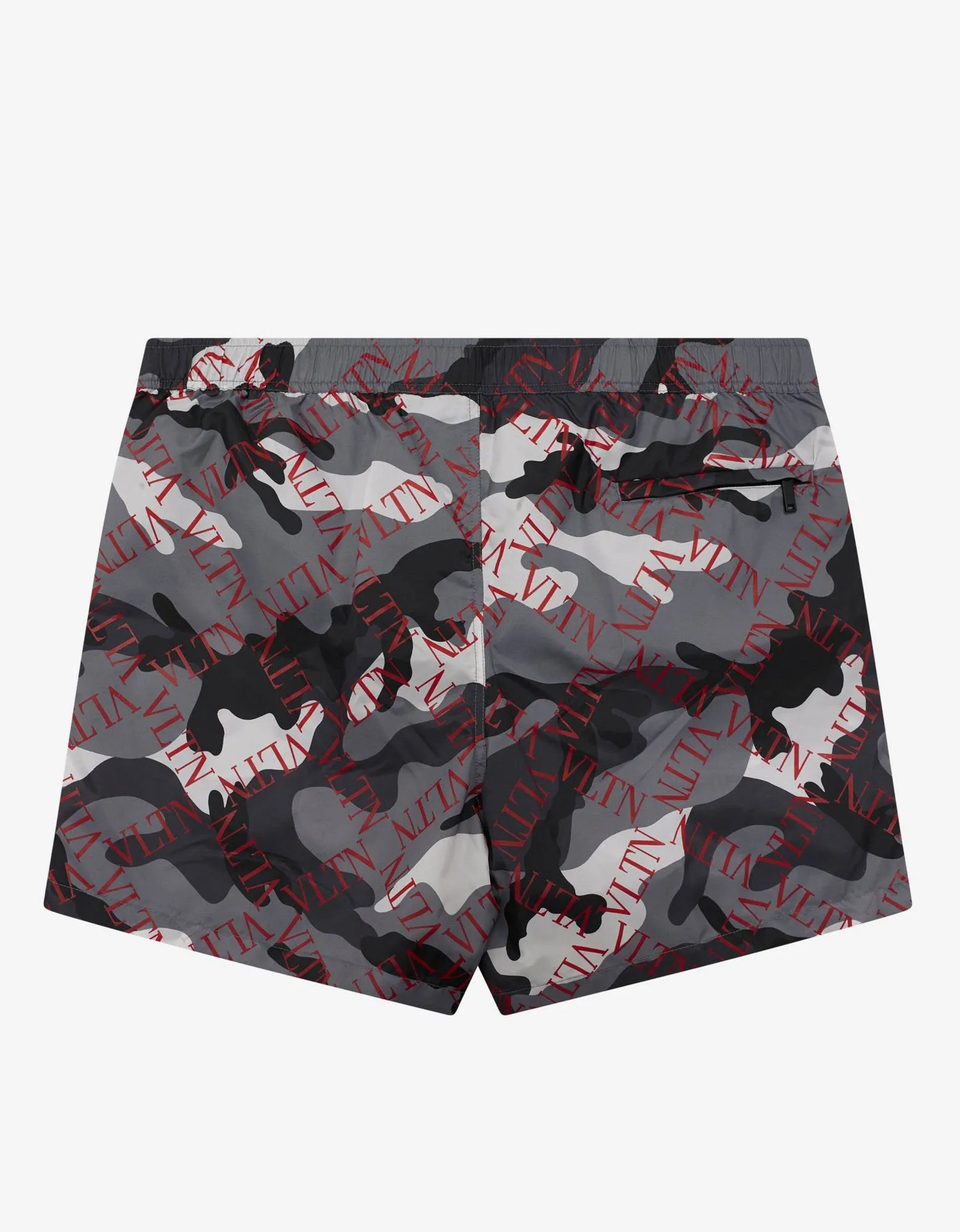 Grey Camouflage VLTN Grid Swim Shorts