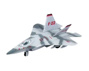 InAir Diecast Pullback - F-22 Raptor - Smoke Camo