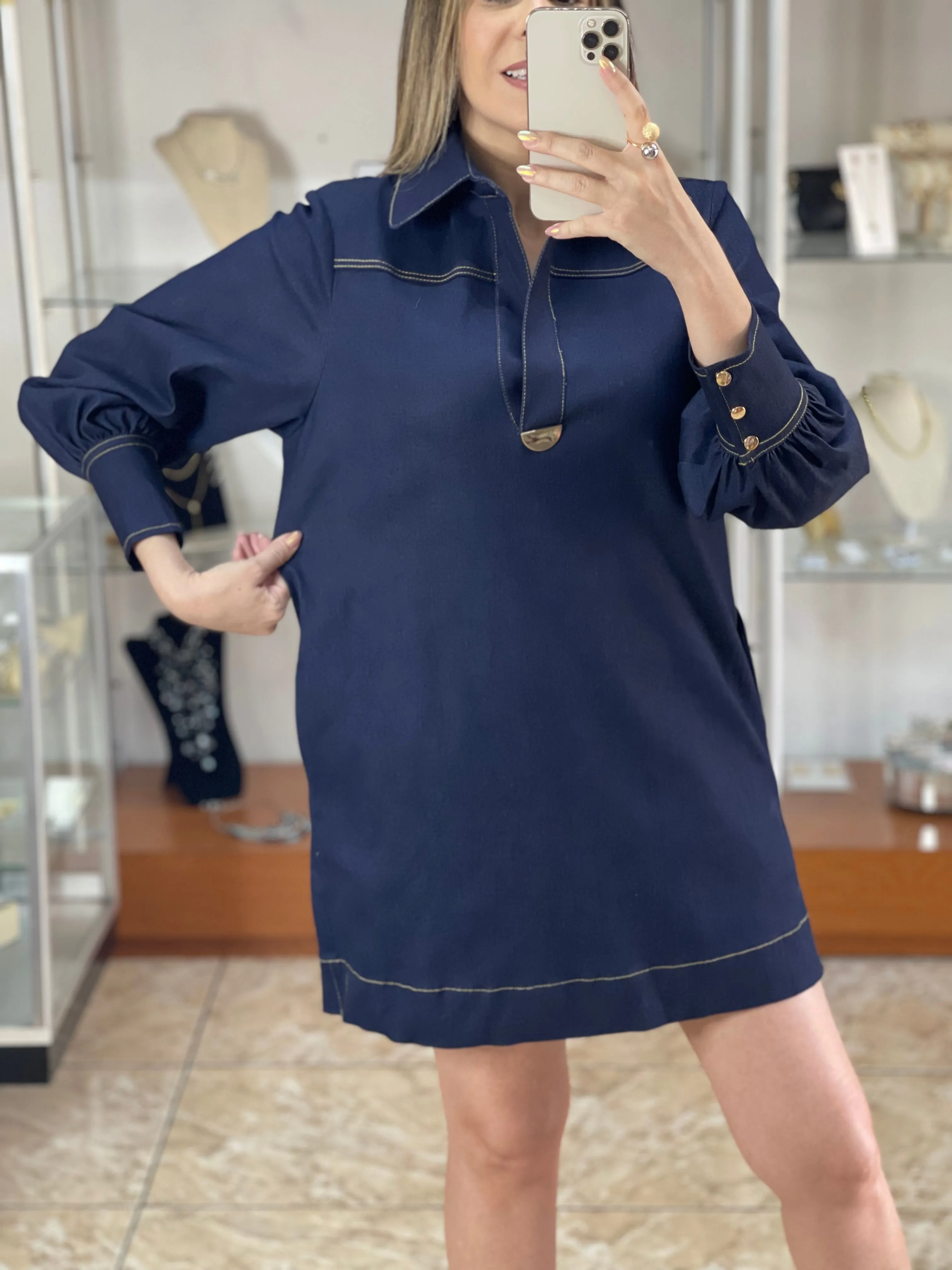 Indigo Denim Dress