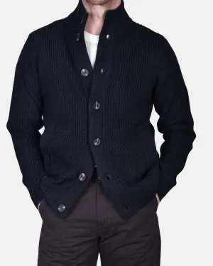 Jacket Cardigan 5 GG - Navy