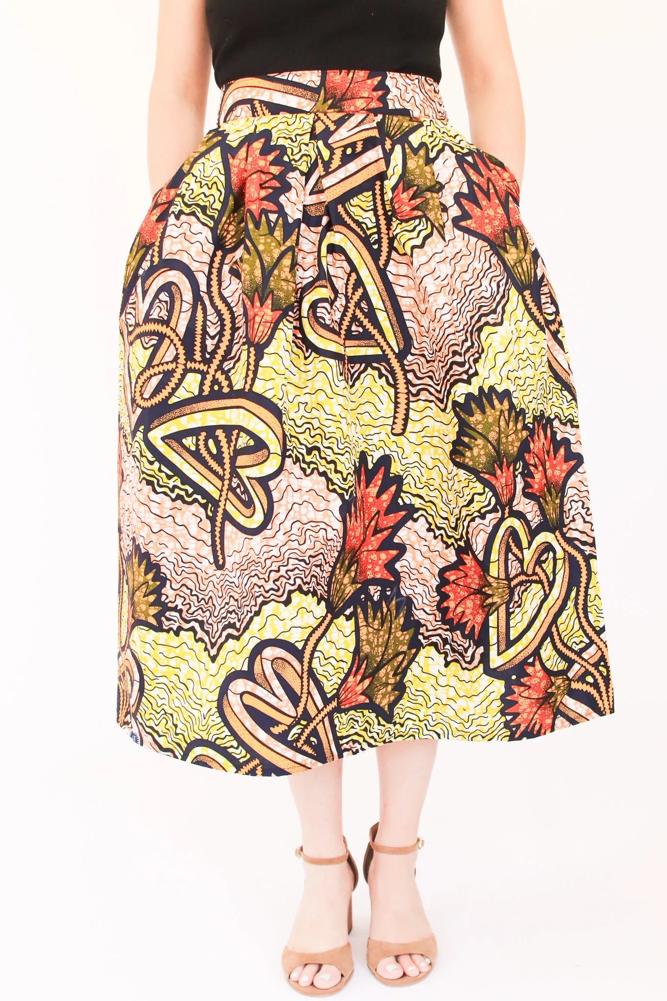 Mapenzi Skirt, Hearts on Fire