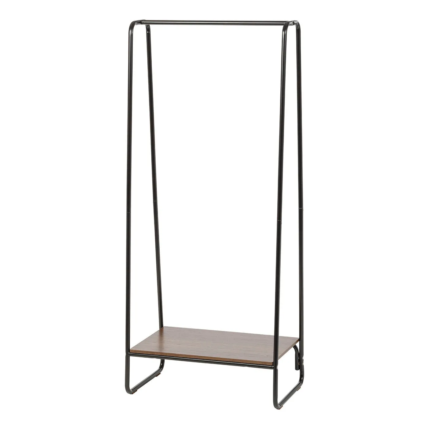 Metal Garment Rack with Wood Shelf - 1 Shelf