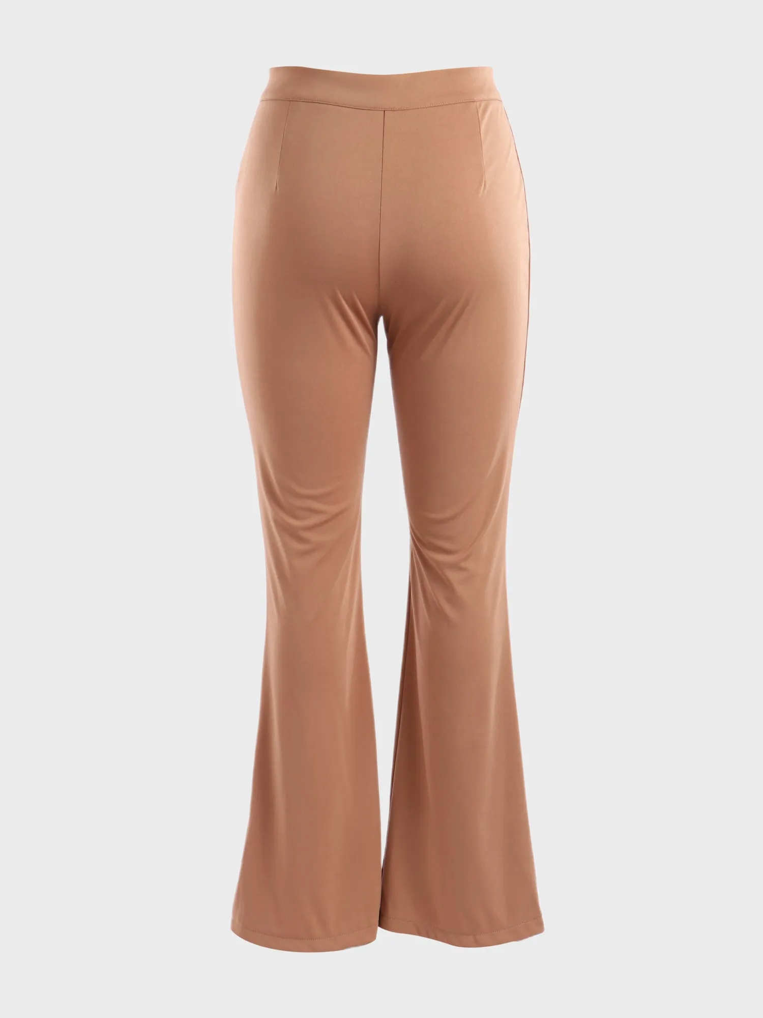 Midsize Skinny Pants with Front Split