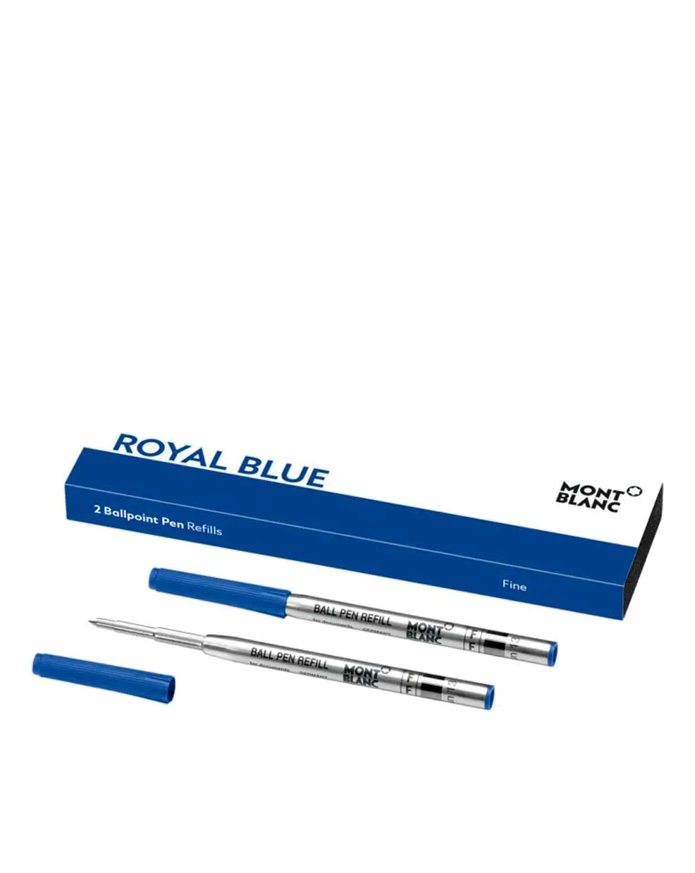 Montblanc 2 Ballpoint Pen Refills (F) Royal Blue