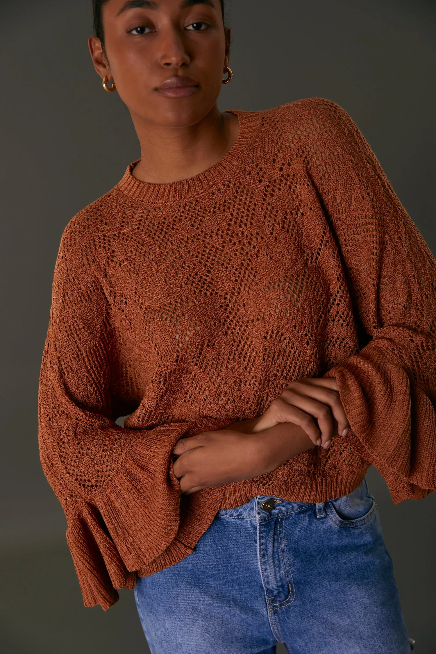 NAPOLES SWEATER PECAN BROWN