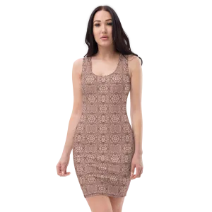 Recursia Indranet Pencil Dress In Pink