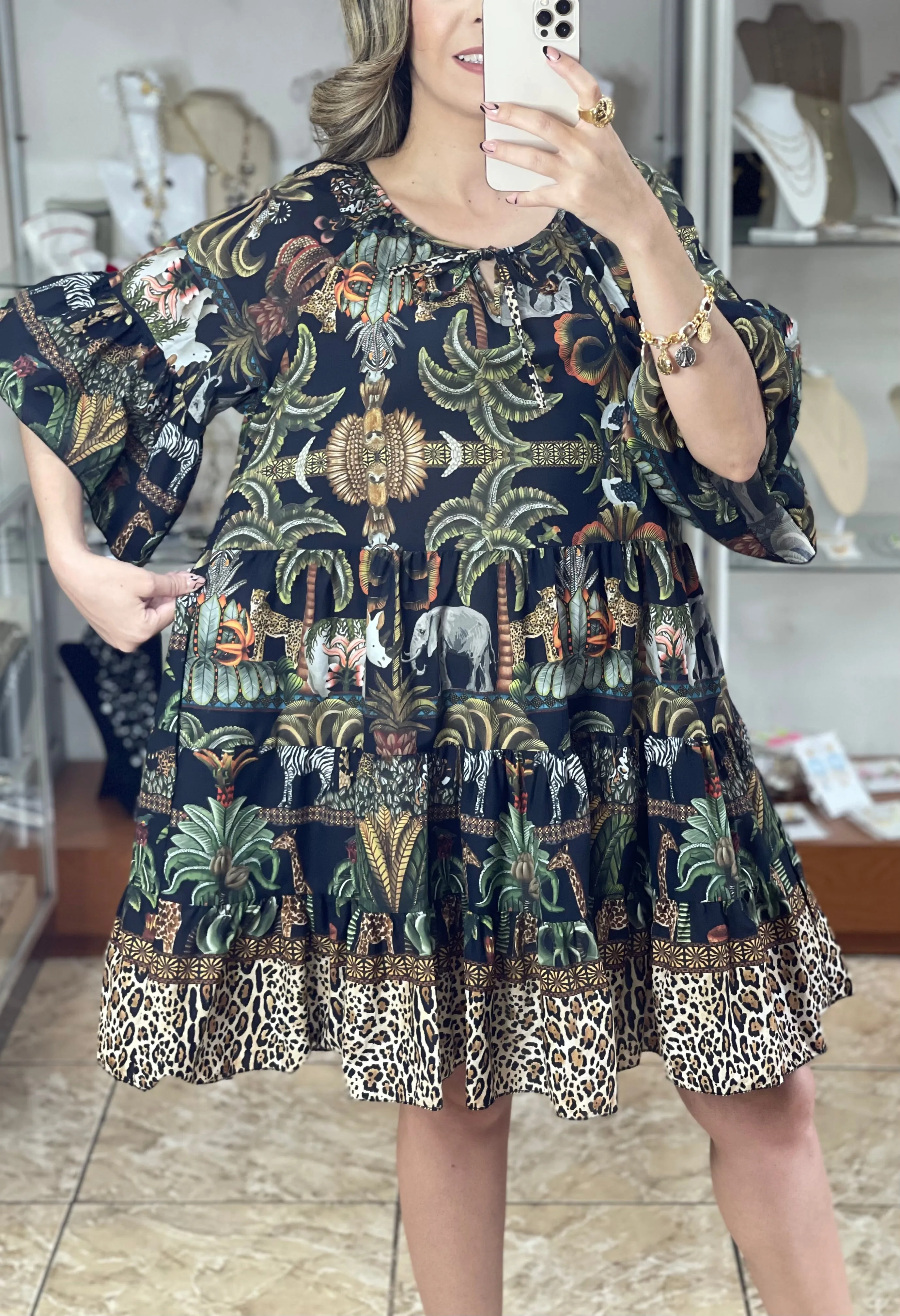 Safari OS Short Dress