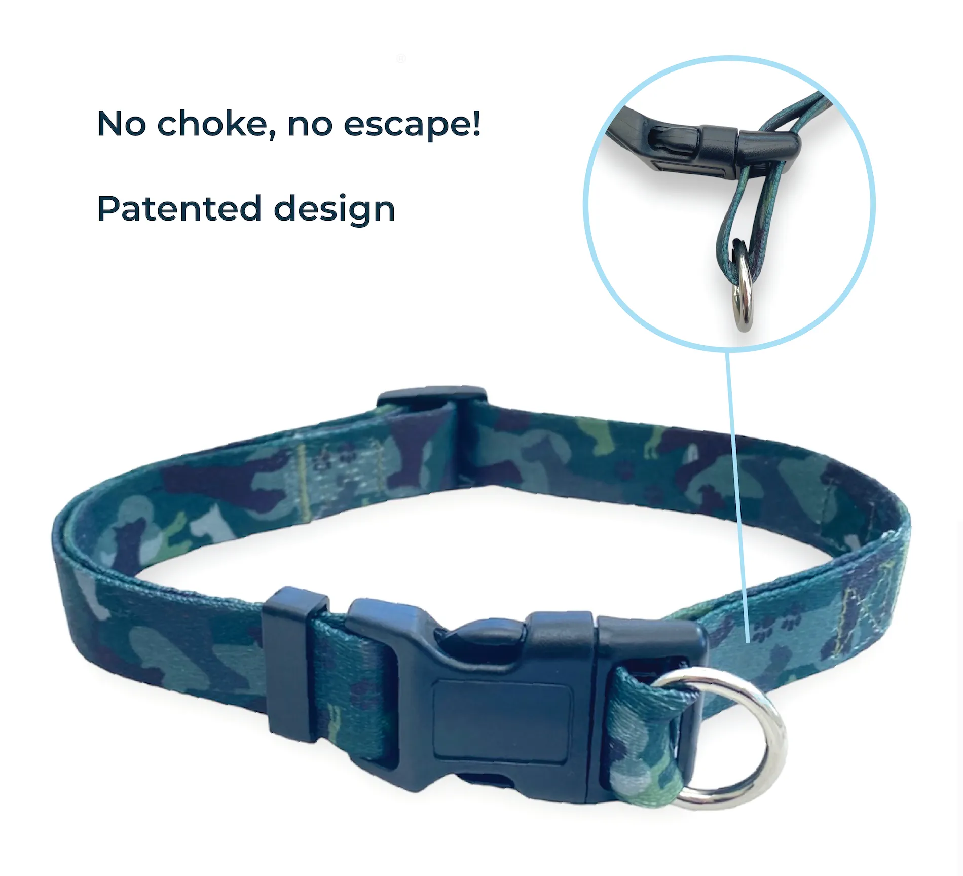 Safe Cinch Collar - Green Camo